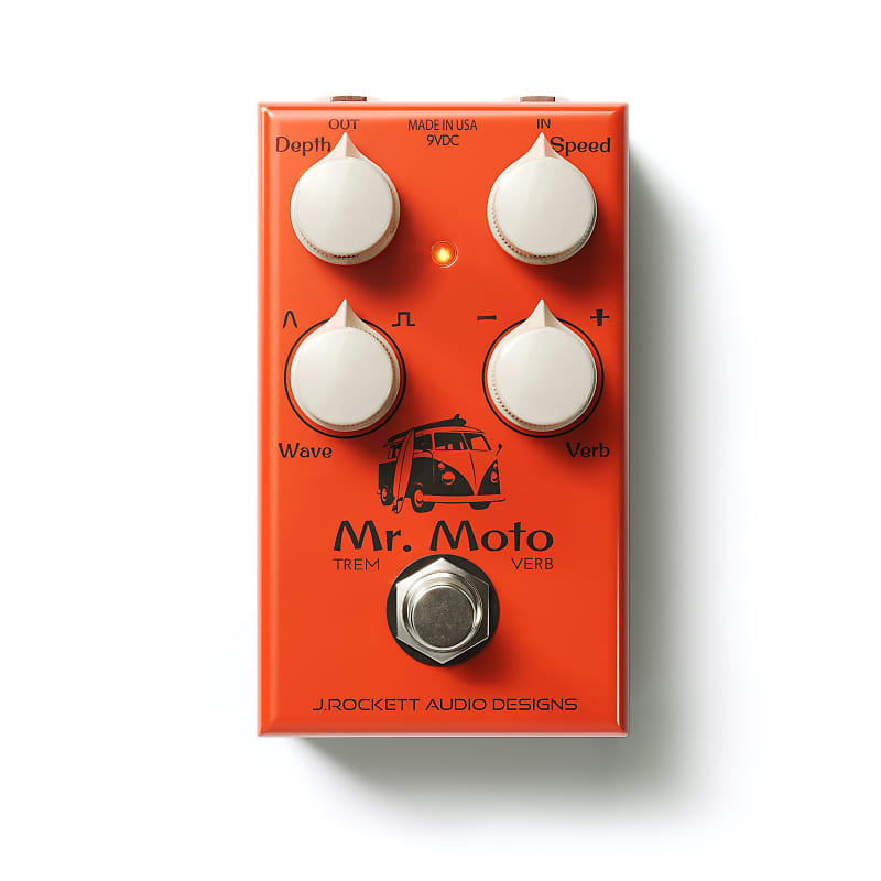 J. Rockett Mr. Moto Tremolo / Spring Reverb Effects Pedal