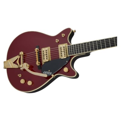 Gretsch G6131T-62 Vintage Select '62 Jet 6-String Right-Handed Electric Guitar with Bigsby, Ebony Fingerboard, and TV Jones Classic Pickups (Vintage Firebird Red) image 4
