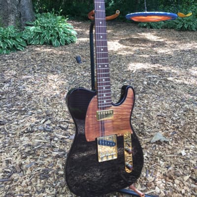 Suhr Classic T  Custom Trans Black with Koa and Gold Accents image 14