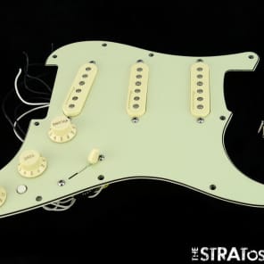 Fender Deluxe Strat LOADED PICKGUARD Stratocaster Noiseless Pickups Mint Green image 1