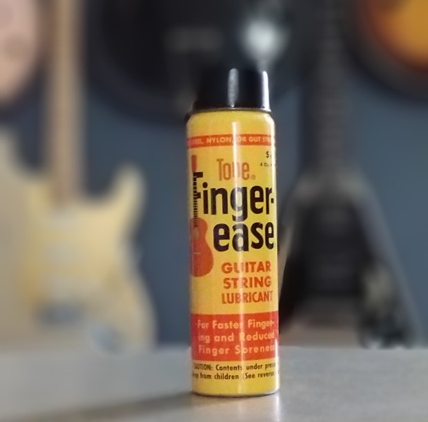 Finger-Ease Guitar String Lubricant to reduce finger soreness and