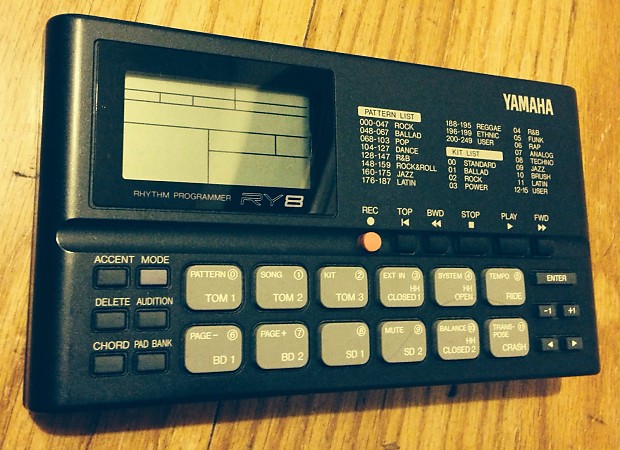 Yamaha RY8 Portable Rhythm Programmer guitar synth drum Reverb