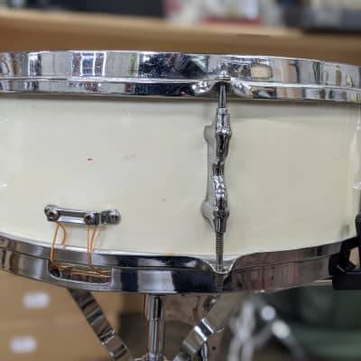 Premier 5.5" x 14" Olympic Snare Drum 60's White image 6