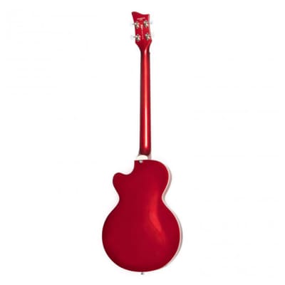 Hofner Club Pro Edition Bass Guitar - Metallic Red image 5