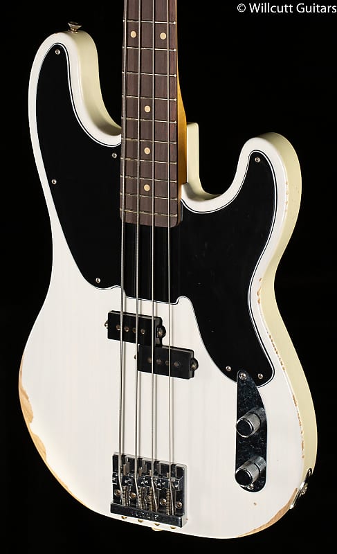 Fender Mike Dirnt Road Worn Precision Bass White Blonde Bass Guitar-MX21539346-10.87 lbs image 1
