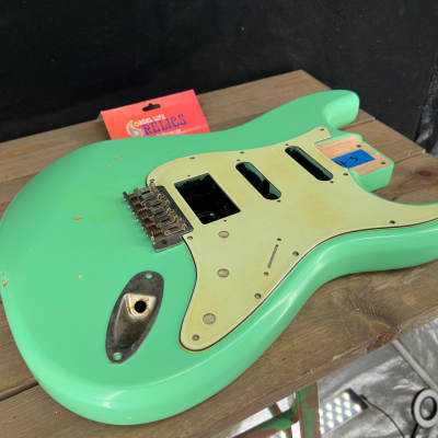 Real Life Relics Strat® Stratocaster® Body Aged Surf Green HSS #1 image 8