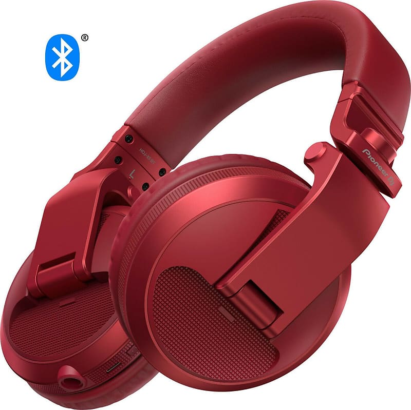 Pioneer HDJ-X5BT-R Over-ear Wireless DJ headphones w/ Bluetooth (RED) HDJ-X5BT image 1