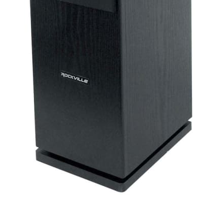 (1) Rockville RockTower 64B Black Home Audio Tower Speaker Passive 4 Ohm image 1