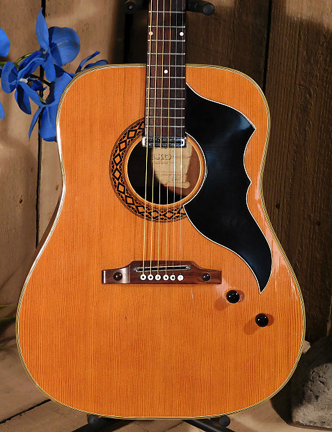 Vintage 1965 EKO J 54 1 Jumbo Acoustic Electric Guitar