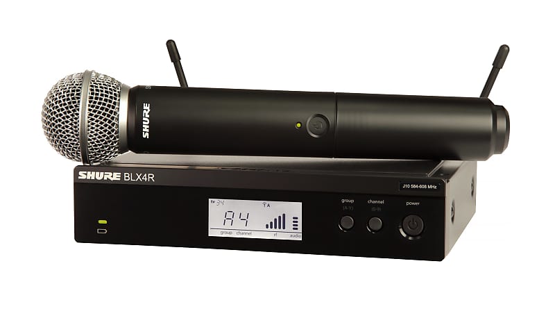 Shure BLX24R/SM58-H9 Wireless Rack-Mount Vocal System with SM58. H9 BLX24R/SM58-H9-U image 1