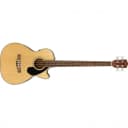 Fender CB-60SCE Acoustic Bass Guitar Natural w/ Cutaway & Pickup - 0970183021