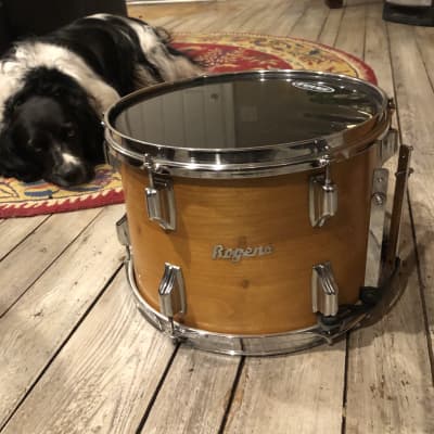 Rogers 13.75” across by 10” tall drum 1970s - Maple image 3