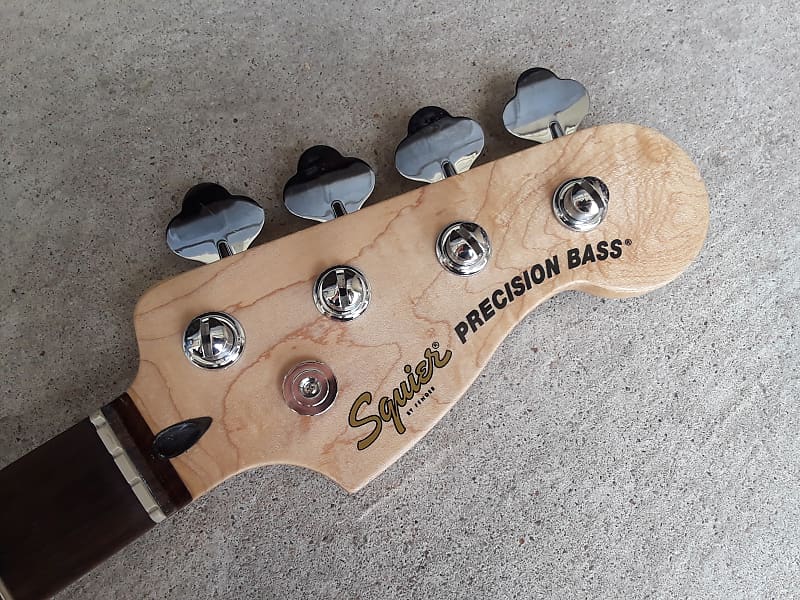 Fender Squier Precision Bass Guitar Neck + Tuners Reverb