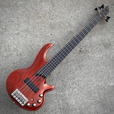 Used Cort Curbow 5-String Trans Red Bass | Reverb