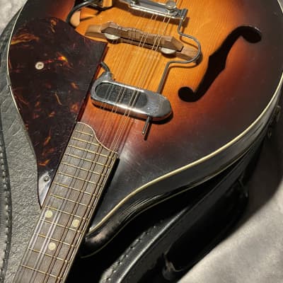 Vintage Gretsch New Yorker Mandolin w D’Armond / Dearmond  pickup 50’s - 60’s - Sunburst folk w orig. case image 21