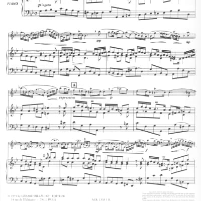 Haendel - Sonata for oboe and piano in G minor  + humor drawing print image 3