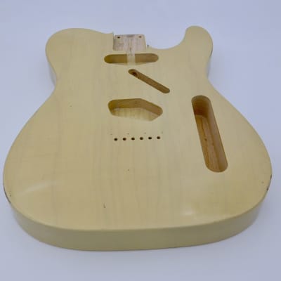 3lbs 9oz BloomDoom Nitro Lacquer Aged Relic Blonde T-style Vintage Custom Guitar Body image 3