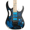 Ibanez Steve Vai Signature 6str Electric Guitar - Blue Floral Pattern - Ser. 220105777