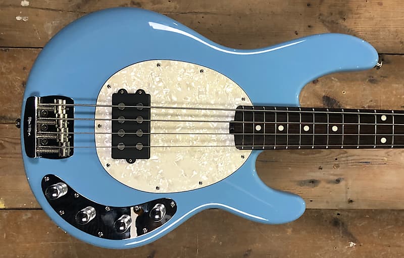 Ernie Ball Music Man StingRay Special 4 H with Rosewood Fretboard 2018 - 2019 - Chopper Blue image 1
