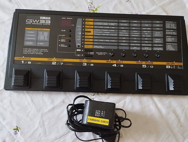 Yamaha GW33 Guitar Performance Effector mid-90's - Black