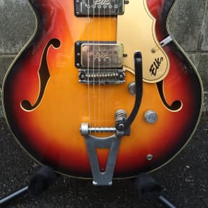 RARE Elk Galaxy 1970 Sunburst Gretsch MIJ Cheaper than Electromatic with bonus vintage mojo! image 3