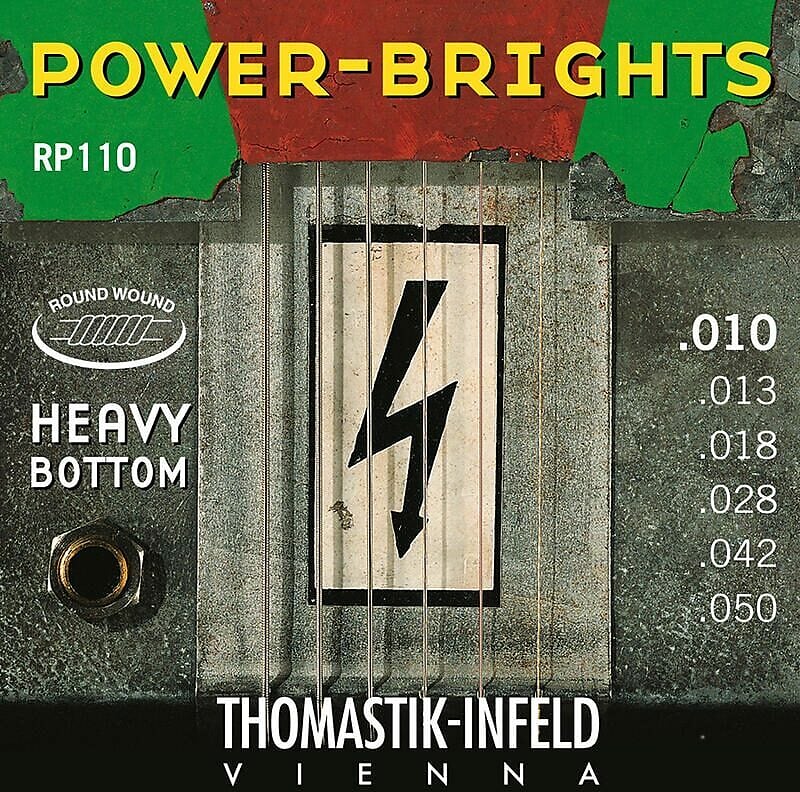 Thomastik-Infeld Power-Brights Electric Guitar Strings; 10-50 image 1