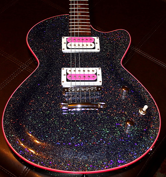 daisy rock rock candy rainbow sparkle girl electric guitar XCLNT condition