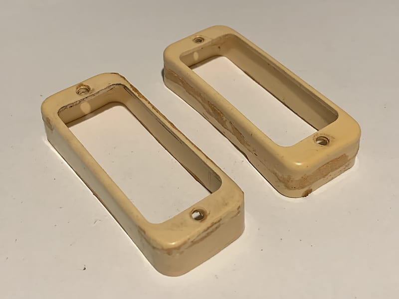 Gibson Mini Humbucker Pickup Trim Rings 6874 Cream Reverb