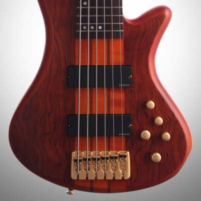 Schecter Stiletto Studio-6 6-String Electric Bass, Honey Black Satin image 2