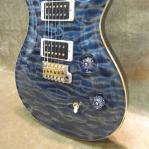 2014 Paul Reed Smith Custom 24 Artist AAAA Quilt Blue Matteo W/ Flame Maple Neck Free US Shipping! image 2