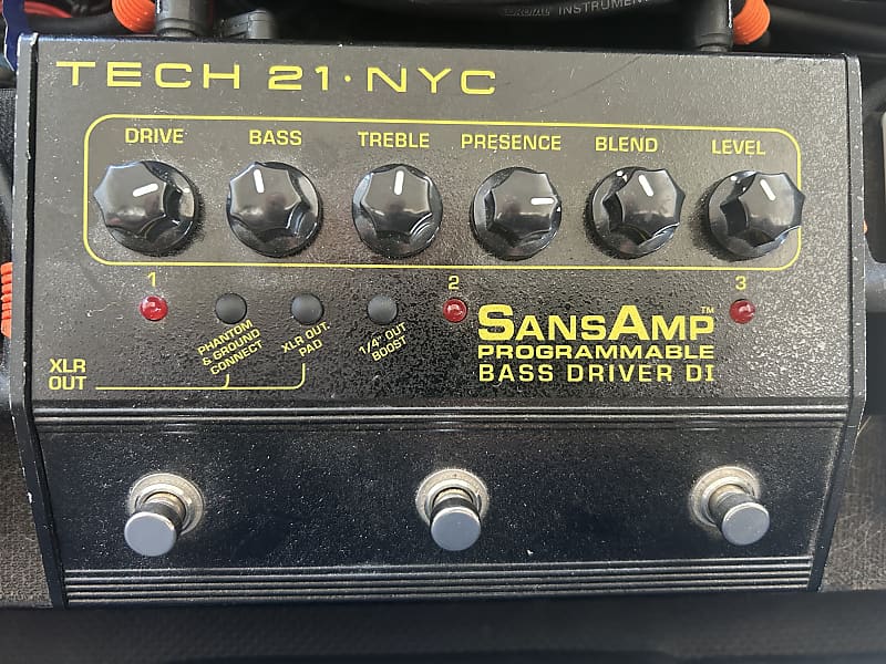 Tech 21 Sansamp Programmable Bass Driver 2000s - Black image 1