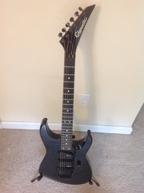 Charvel Charvette 170 1989 Black Solid Body JT -580 Floyd