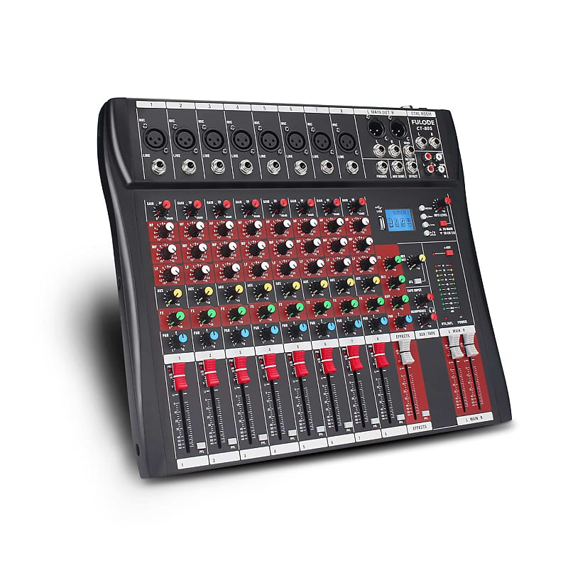 Fulode Ct-80S Professional Audio Mixer 8 Channel With Mp3 | Reverb