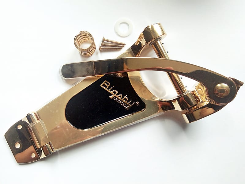 Bigsby B70 B-70 Licensed Vibrato Tremolo Gold Hollow Body | Reverb