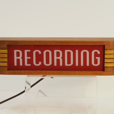 Studio Warning Sign, 14", "Recording", Red BG image 6