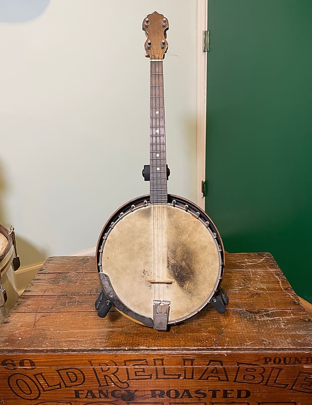 Vintage 1922 Vega Style N 4-String Tenor Banjo w/ OHSC image 1