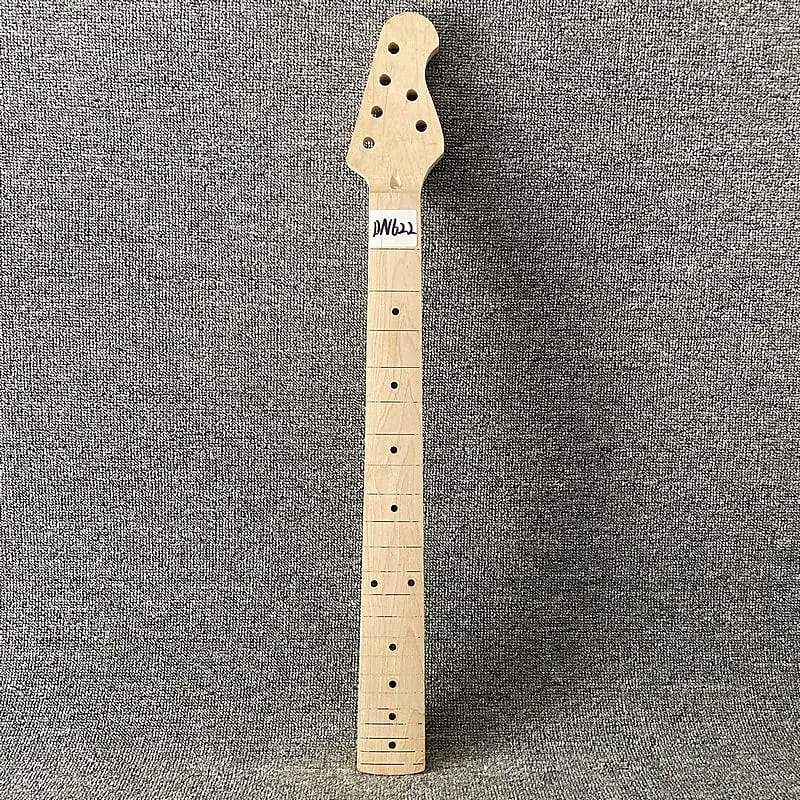 Unfinished Maple Wood Guitar Neck 22 Frets Fretboard Reverb