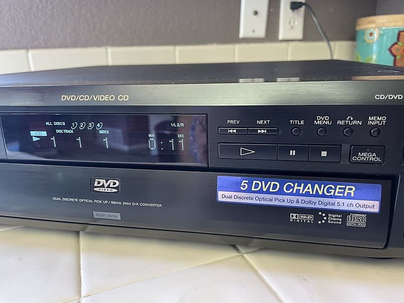 sony Sony DVPC600D 5Disc Changer DVD CD Player. Optical Reverb