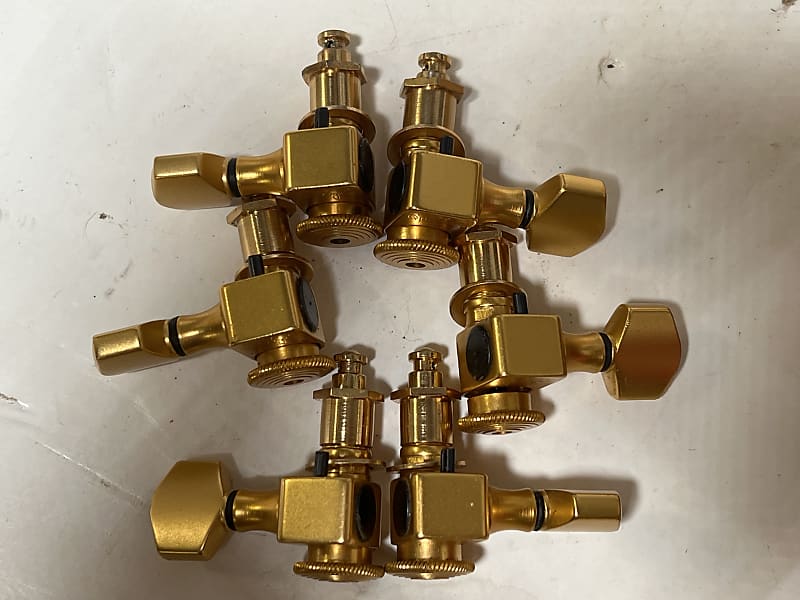Sperzel Locking tuners USA Gold satin Reverb
