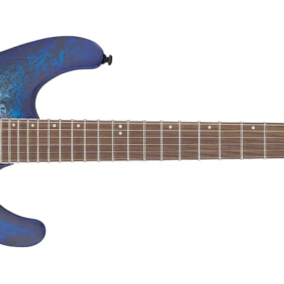 Ibanez S770CZM Solidbody Electric, Cosmic Blue Frozen Matte image 6
