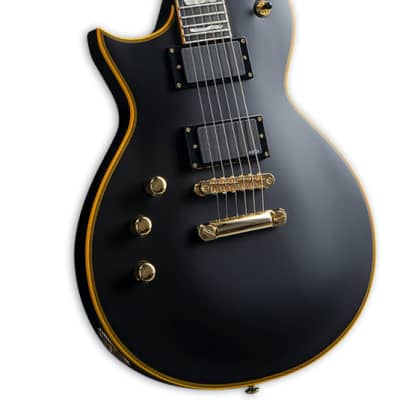 ESP LTD Deluxe EC-1000 LH Left-Handed EMG Guitar – Vintage Black image 6