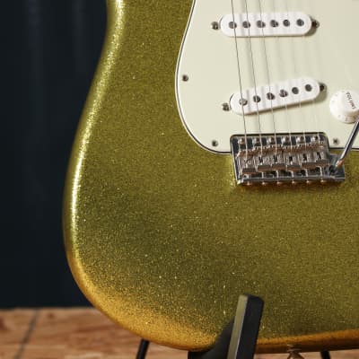 Fender Custom Shop Dick Dale Signature Stratocaster NOS Electric Guitar Chartreuse Sparkle image 7