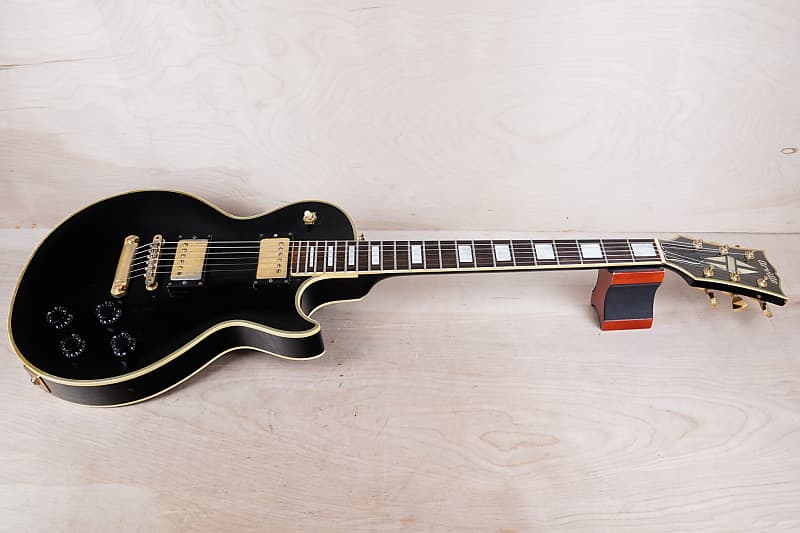 ギター Orville Les Paul Custom LPC-75 Orville LPC-75 Les Paul Custom MIJ 1990 Ebony Made in Japan