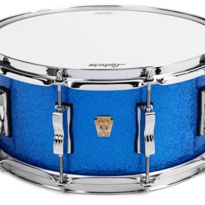 Ludwig Classic Maple Snare Drum - 6.5 x 14-inch - Blue Sparkle image 1