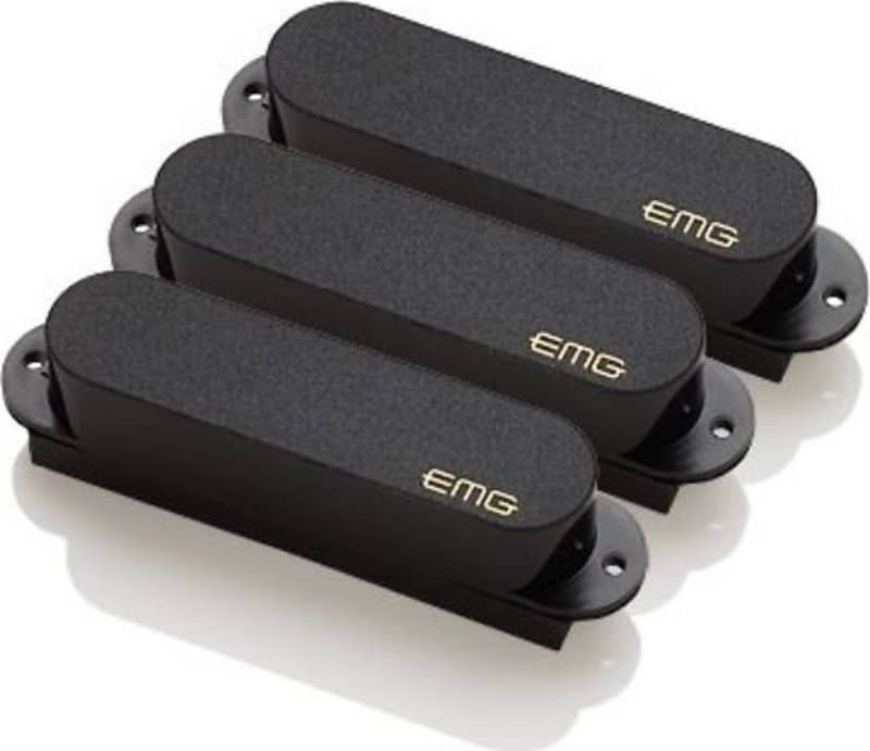 EMG SA Set Active Single Coil Strat Pickup Set, Black image 1