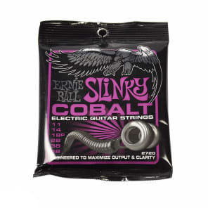 Ernie Ball 2720 Power Slinky Cobalt Electric Guitar Strings, .011 - .048