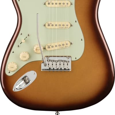 Fender American Ultra Stratocaster Electric Guitar, Left-Handed, Mocha Burst image 1
