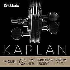 Kaplan Violin E String, Gold Plated, Ball End, 4/4 image 1