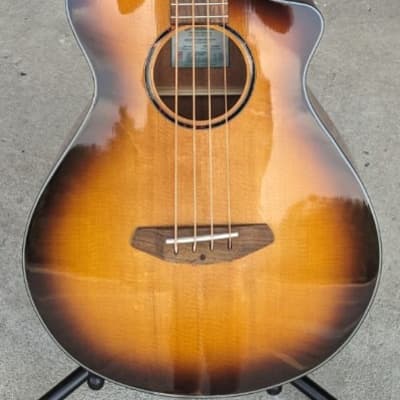 Breedlove ECO Discovery S Concert Edgeburst CE Acoustic Electric Bass Guitar image 1