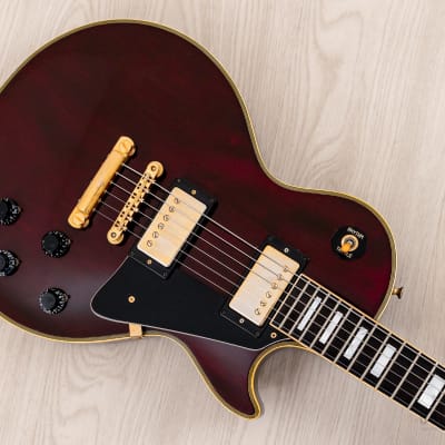 1981 Tokai Love Rock Custom LC100 Vintage Guitar Wine Red, 100% Original w/ Case image 8